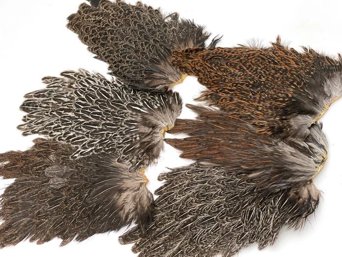 Moonlit India Hen Back Saddles - Feathers & Marabou - Fly Fish Food
