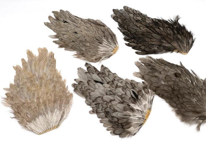 Moonlit India Hen Back Saddles - Feathers & Marabou - Fly Fish Food