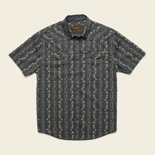 Howler Bros - H Bar B Snapshirt - Hibiscus Ribbons: Antique Black
