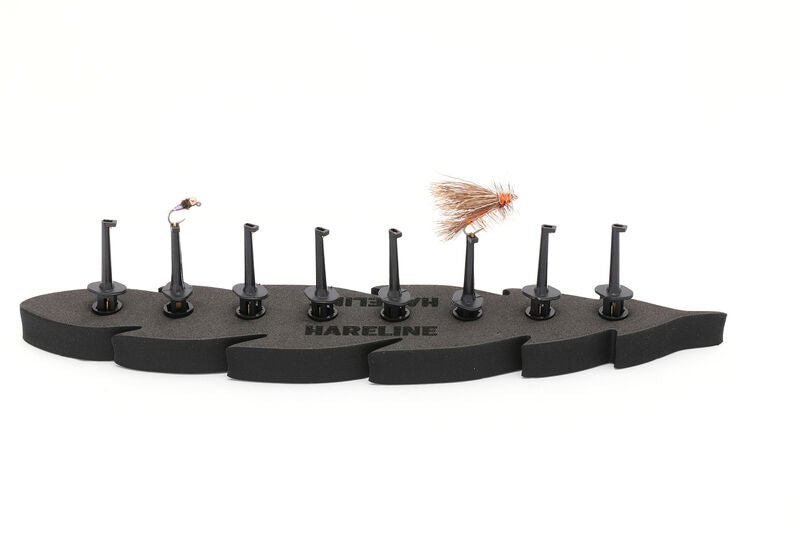 displays for fly fishing lures Hareline Feather Fly Display