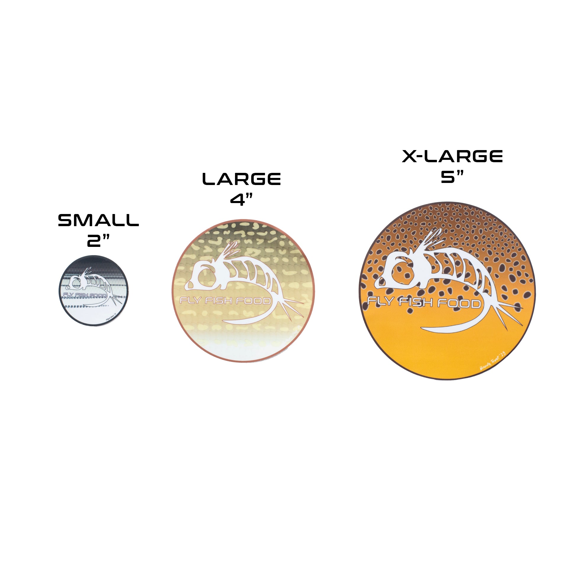 Fly Fish Food Sticker - Brook Trout (2