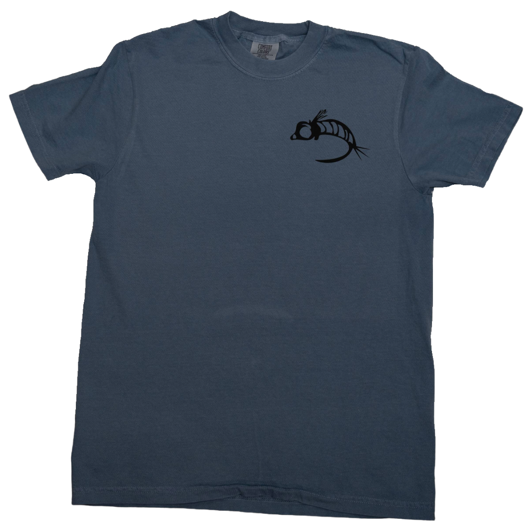 Fly Fish Food Logo Tee - Blue