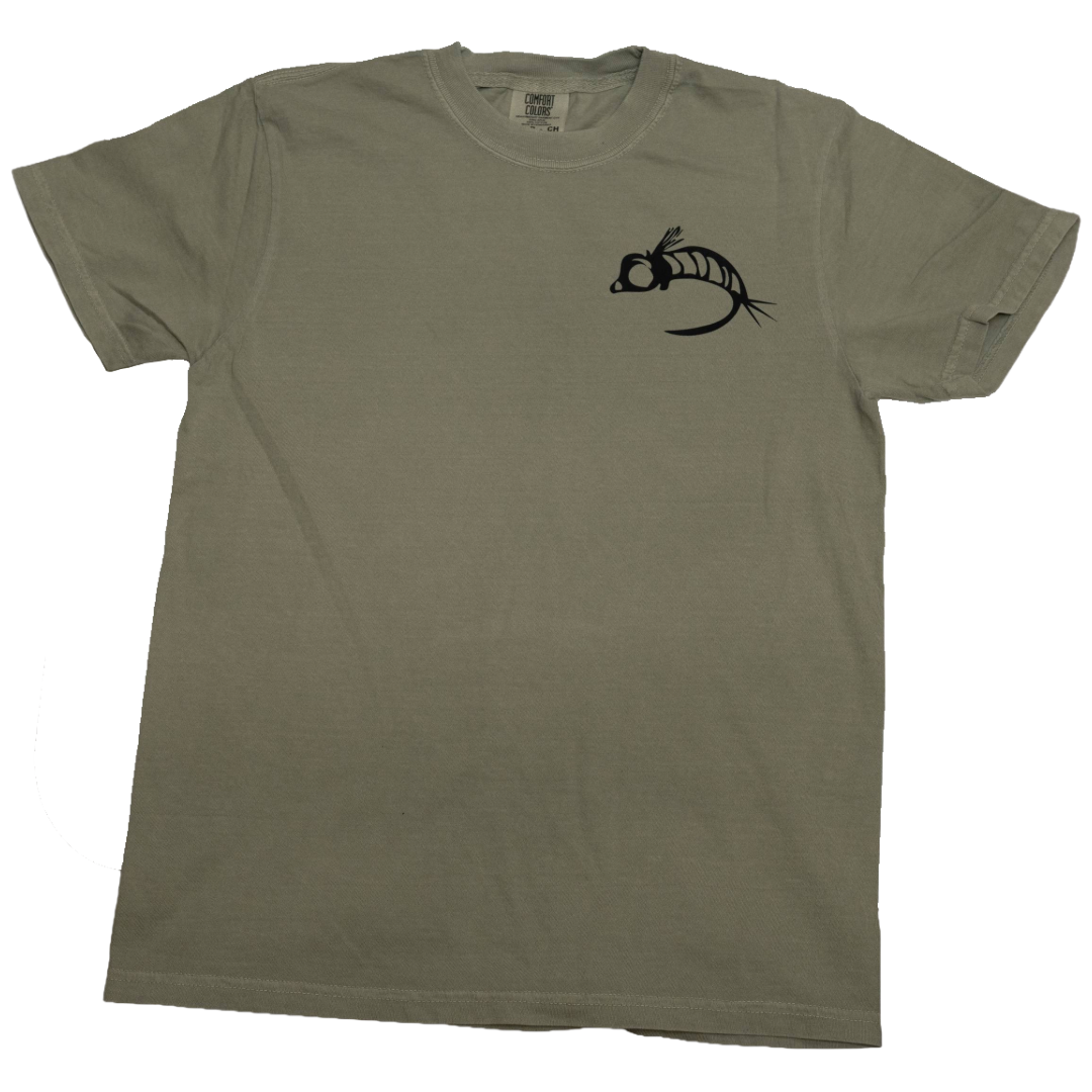 Fly Fish Food Logo Tee - Sage
