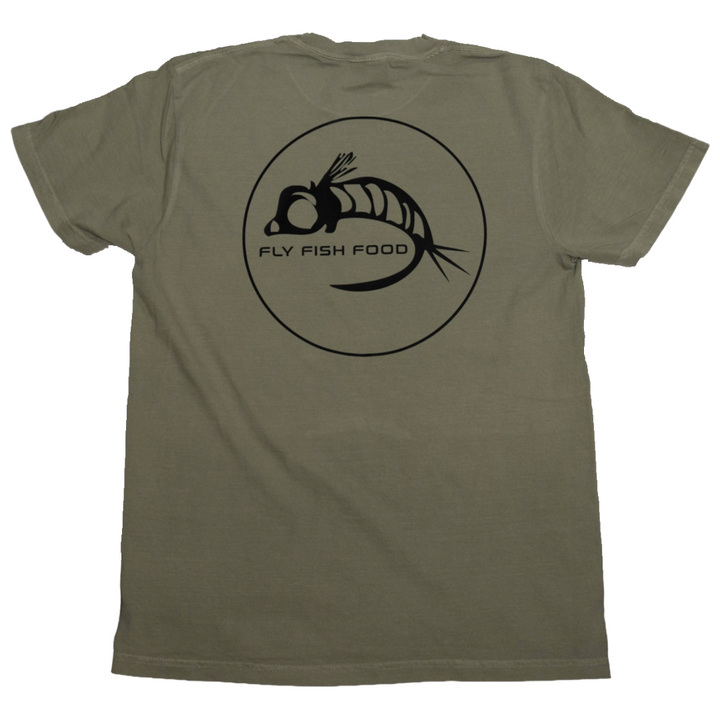 Fly Fish Food Logo Tee - Sage