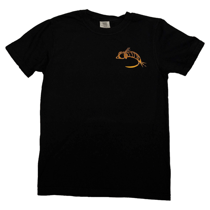 Fly Fish Food Brown Trout Logo Tee - Black