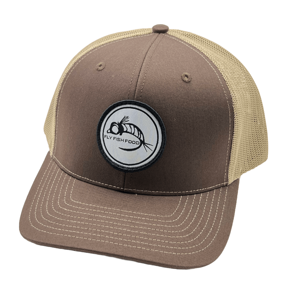 Fly Fish Food Logo Hat - Brown Khaki - Hats - Fly Fish Food