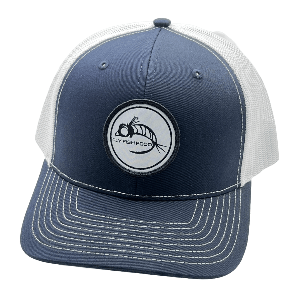Fly Fish Food Logo Hat - Navy & White Stitching - Hats - Fly Fish Food