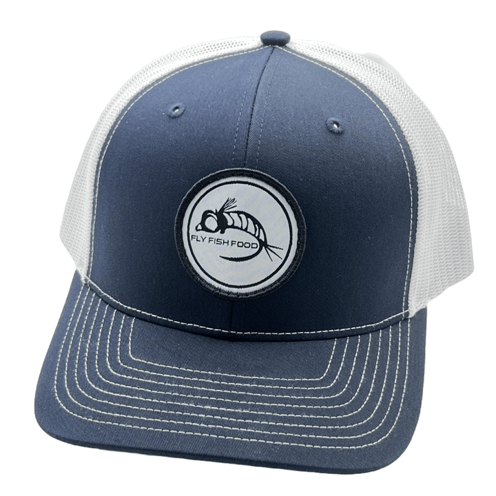 Fly Fish Food Logo Hat - Navy & White Stitching - Hats - Fly Fish Food