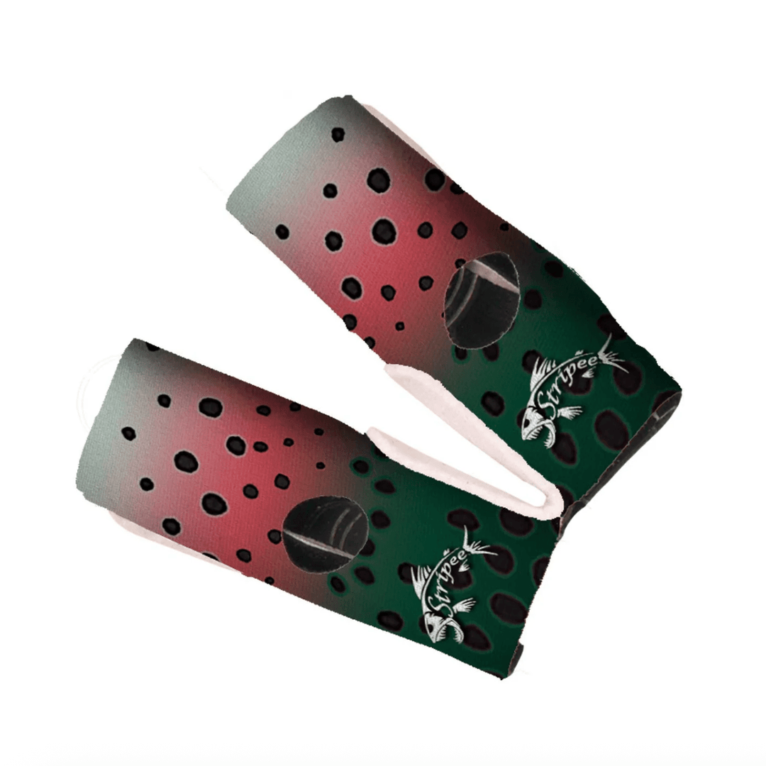 Fly Fish Food Stripee Finger Guard and Fly Line Cleaner Rainbow Trou