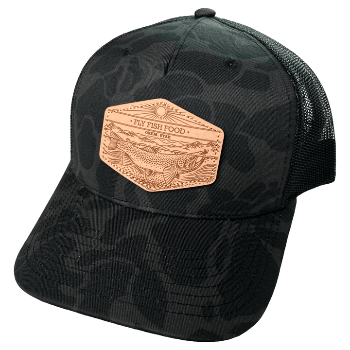 Fly Fish Food Orem, UT & Casey Underwood Hat - Duck Camo Black - Hats - Fly Fish Food