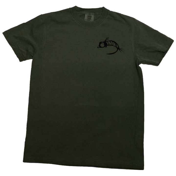 Fly Fish Food Logo Tee - Olive