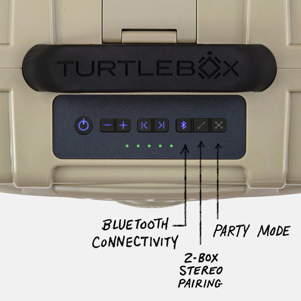 Turtlebox Audio Original Gen 3 Speaker - Tan - On Water Accessories - Fly Fish Food