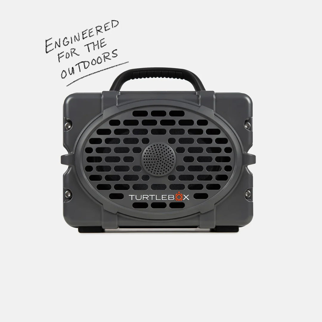 Turtlebox Audio Original Gen 3 Speaker - Gray - On Water Accessories - Fly Fish Food