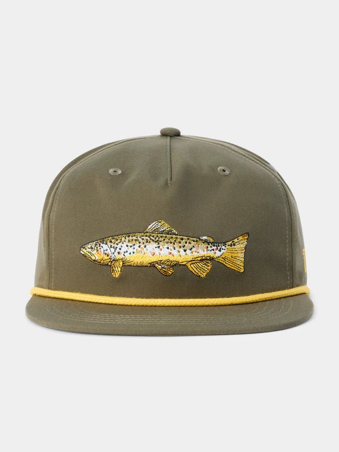 Duck Camp Grandpa Brown Trout Hat - Military Green - Hats - Fly Fish Food