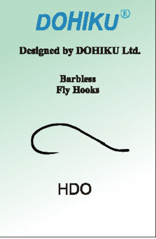 Dohiku HDO Blood Worm Hook Barbless Size 8
