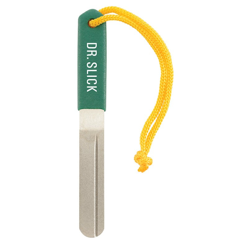 Hook File, 2 Sided, Dual Sharpening Grooves, 4", S.S., w/ Diamond Surface, Fine/Med. Grit