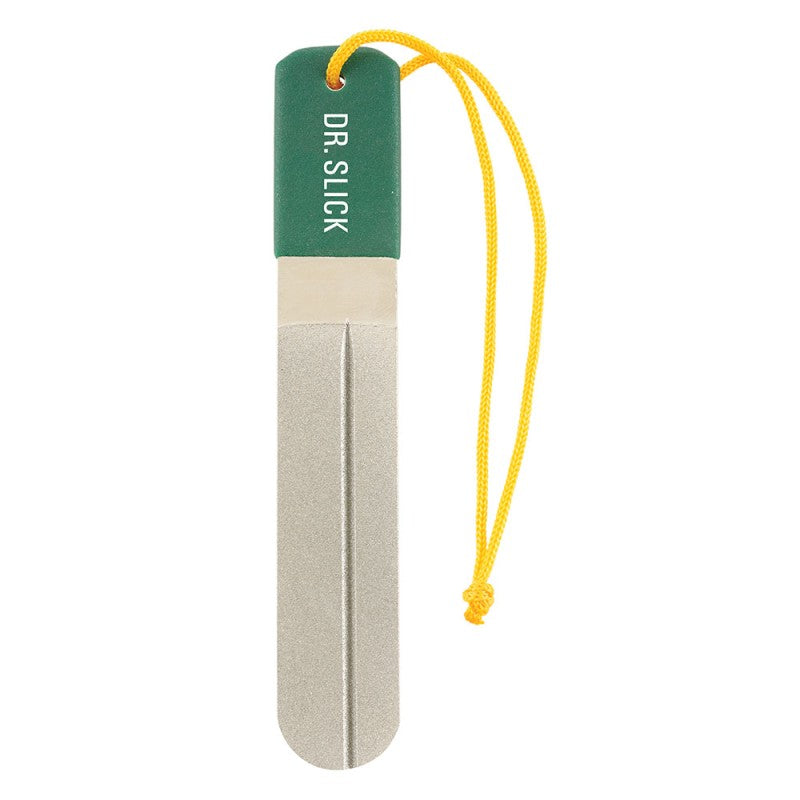 Hook File, 2 Sided, Dual Sharpening Grooves, 6", S.S., w/ Diamond Surface, Med./Hvy. Grit