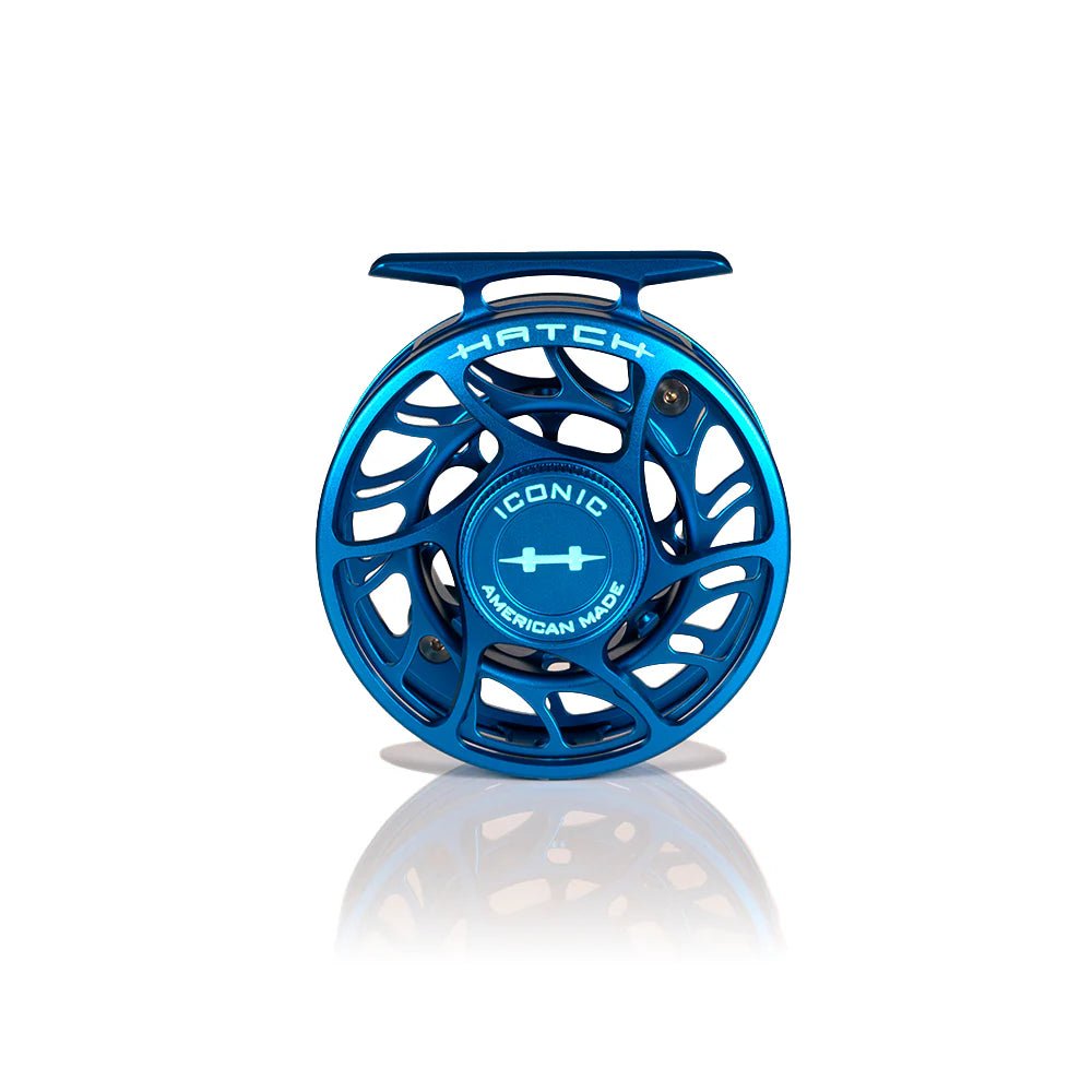 blue halo fly reel Hatch Iconic Fly Reel 3 Plus Kaiju Blue