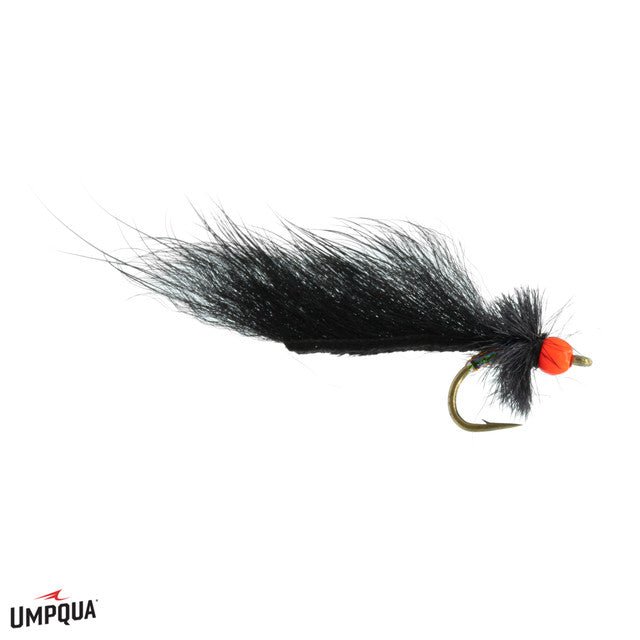 Hot Head Mini Jig Leech - Black - Flies - Fly Fish Food