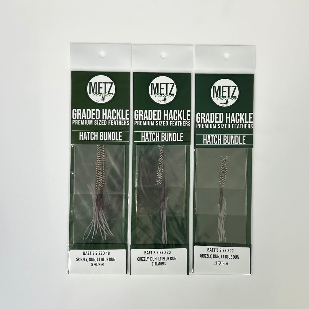 Metz - Hackle Hatch Bundle 3PK - Baetis