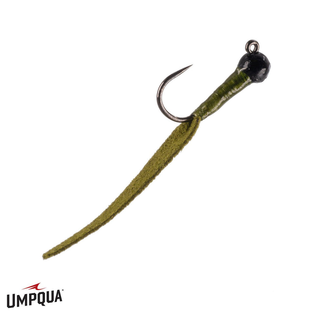Jigged Leather Leech Winkler Olive / 12