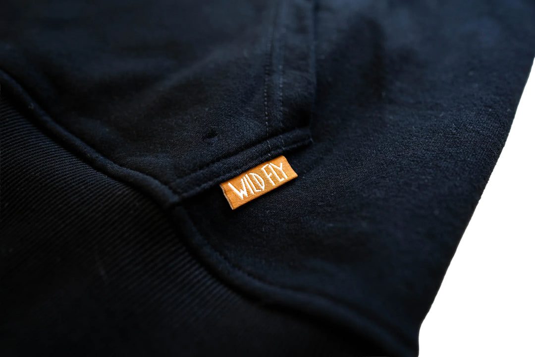 Wild Fly - Legacy Hoodie - Black - Apparel - Fly Fish Food