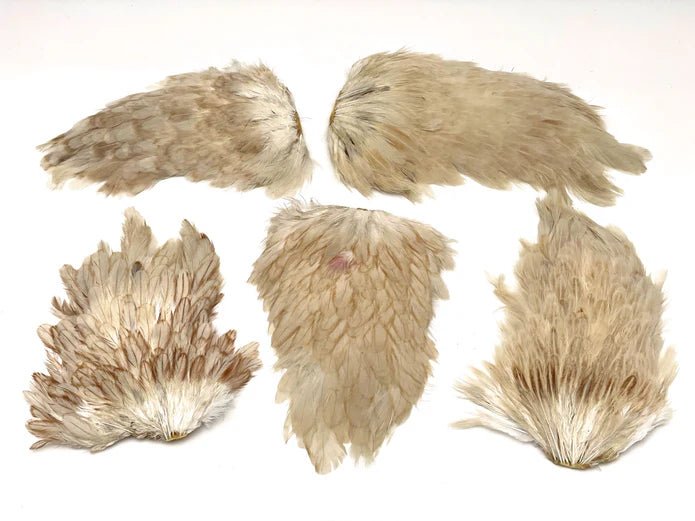 Moonlit India Hen Back Saddles - Feathers & Marabou - Fly Fish Food