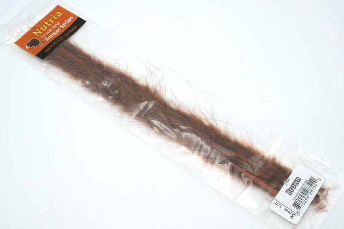 Moonlit Nutria Zonkers 3mm 1/8" - Hair & Fur - Fly Fish Food