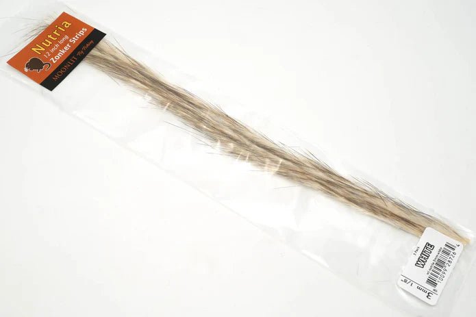 Moonlit Nutria Zonkers 3mm 1/8" - Hair & Fur - Fly Fish Food