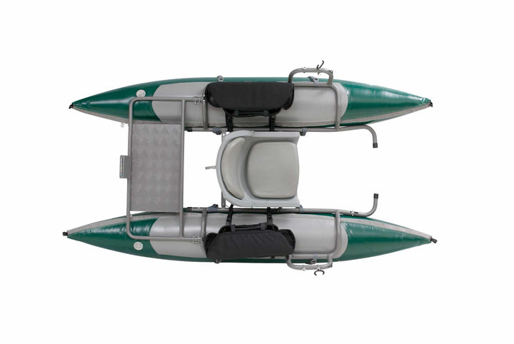PAC 800 - Pontoon Boat - Green/Gray - Float Tubes &amp; Accessories - Fly Fish Food