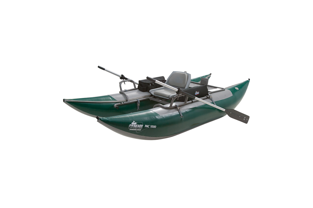 PAC 1000 - Pontoon Boat - Green/Gray – Fly Fish Food