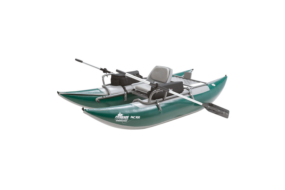PAC 900 - Pontoon Boat - Green/Gray - Float Tubes & Accessories - Fly Fish Food