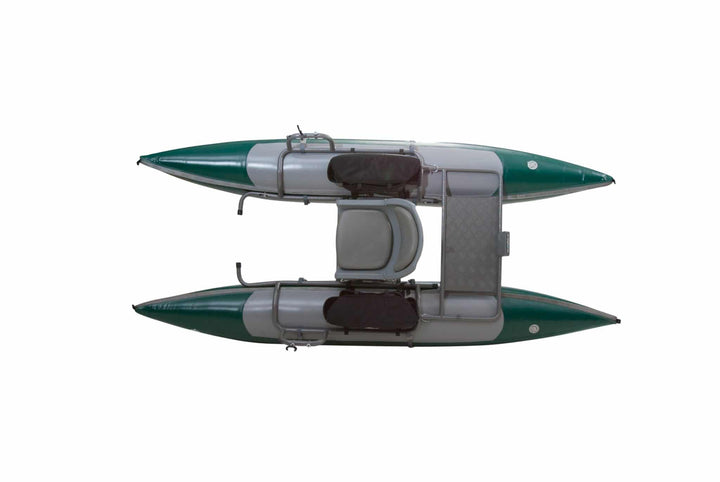 PAC 1000 - Pontoon Boat - Green/Gray - Float Tubes &amp; Accessories - Fly Fish Food