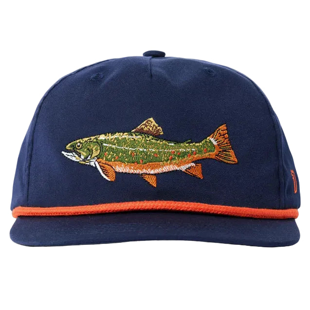 Duck Camp Grandpa Brook Trout Hat - Vintage Navy