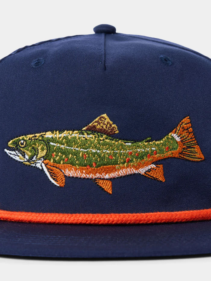 Duck Camp Grandpa Brook Trout Hat - Vintage Navy