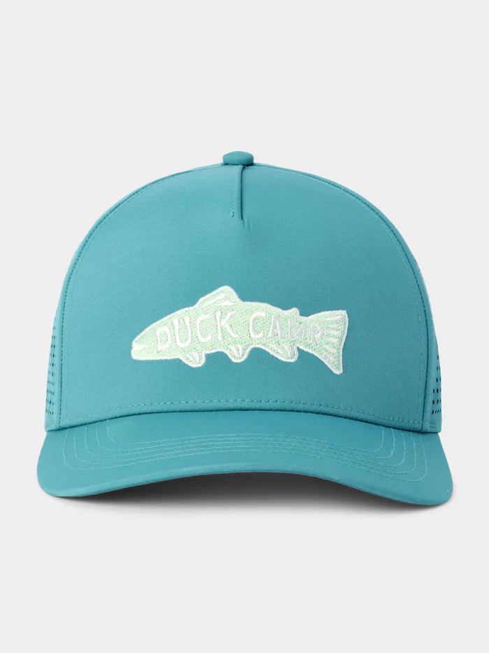 Duck Camp Trout Patch Performance Perforated Hate - Storm Blue - Hats - Fly Fish Food