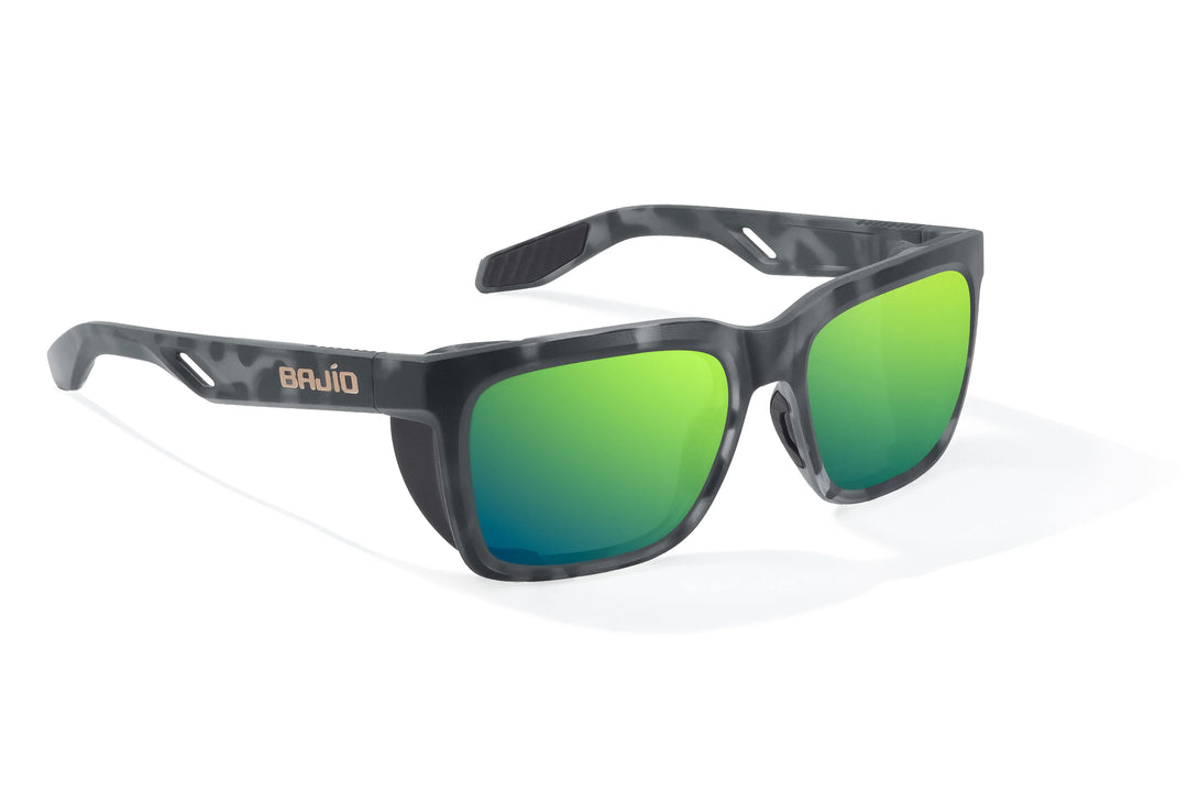 Palehorse Black Tort Matte / Green Mirror (Glass)