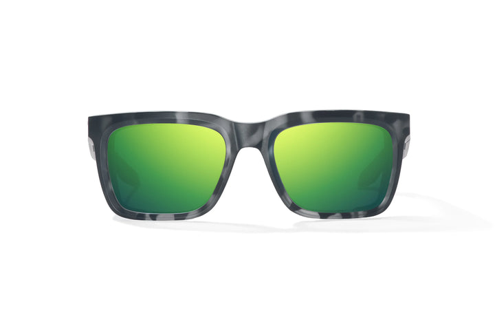 Palehorse Black Tort Matte / Green Mirror (Glass)