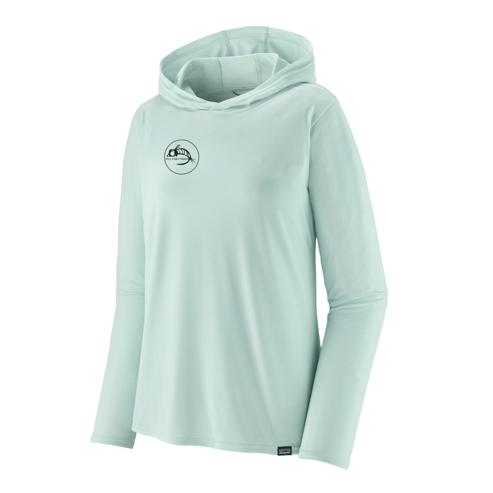 Fly Fish Food Logo (Front) - Patagonia W's Capilene Cool Daily Hoody - Apparel - Fly Fish Food