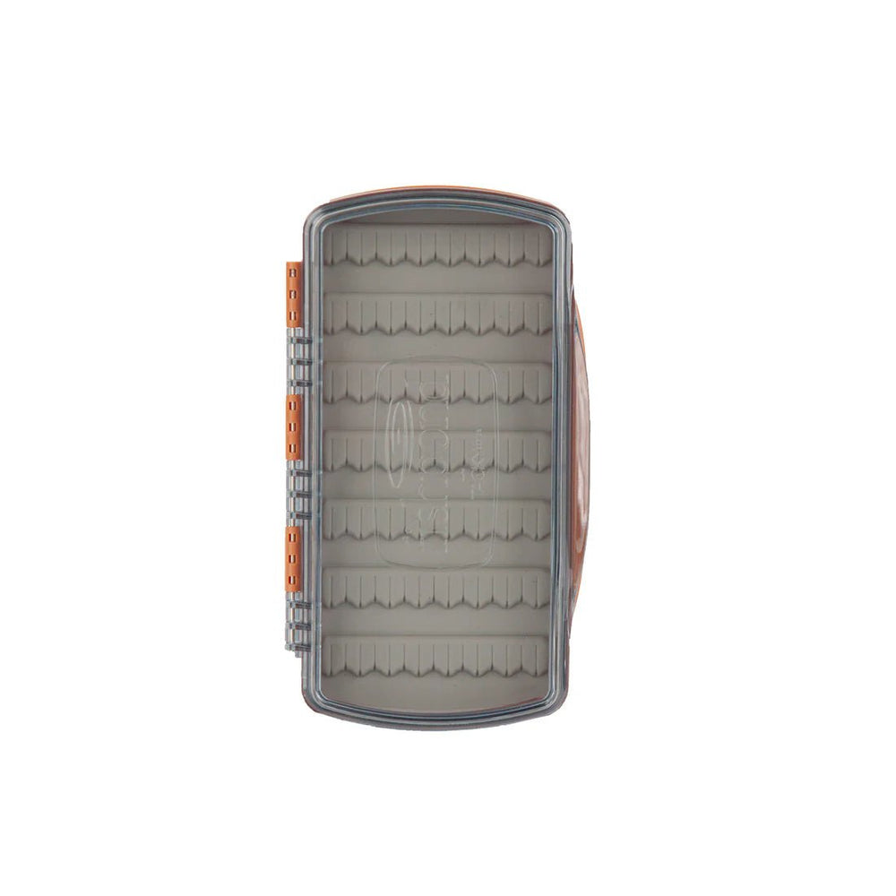 Tacky Pescador Fly Box - Medium - Burnt Orange - Clear - Fly Boxes - Fly Fish Food