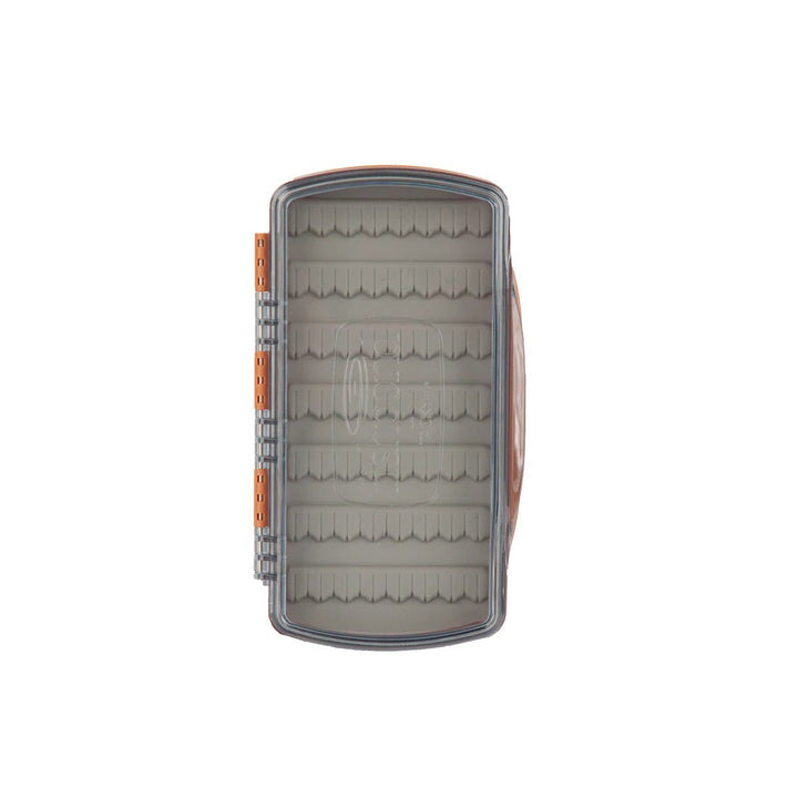Tacky Pescador Fly Box - Medium - Burnt Orange - Clear - Fly Boxes - Fly Fish Food
