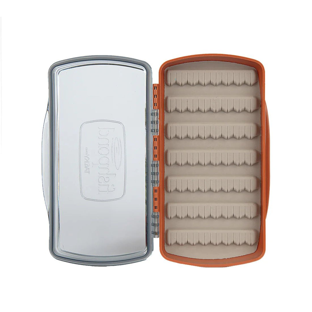 Tacky Pescador Fly Box - Medium - Burnt Orange - Clear - Fly Boxes - Fly Fish Food