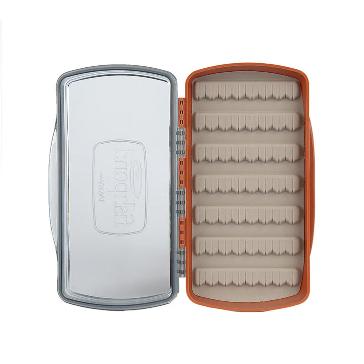 Tacky Pescador Fly Box - Medium - Burnt Orange - Clear - Fly Boxes - Fly Fish Food