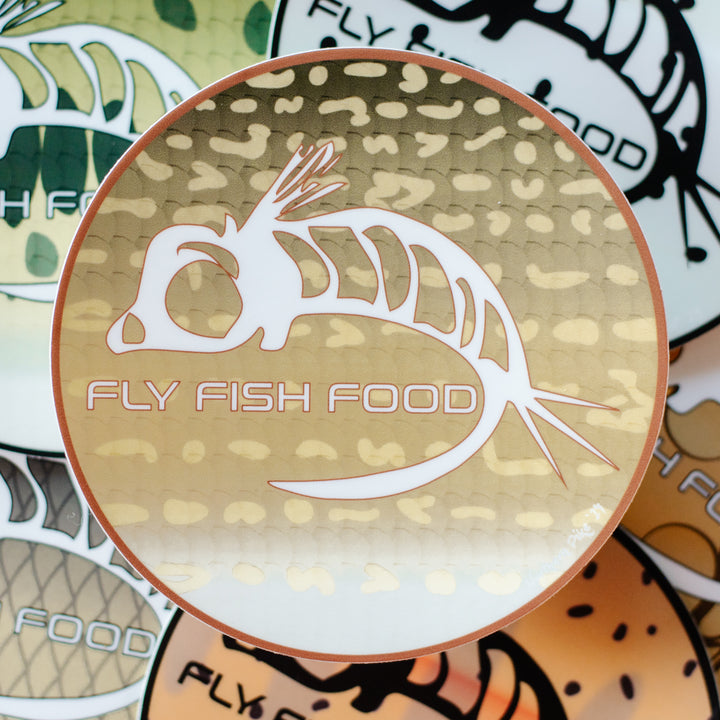 Fly Fish Food Sticker - Northern Pike (4")