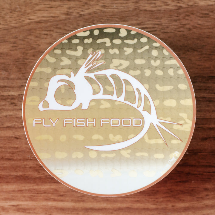 Fly Fish Food Sticker - Northern Pike (4")
