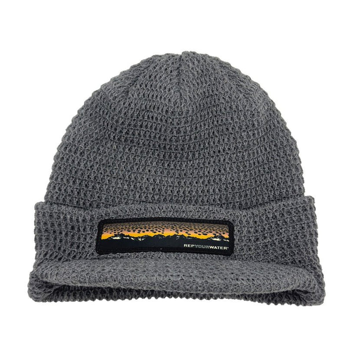 RepYourWater - Brown Trout Mountains Knit Hat - Hats - Fly Fish Food