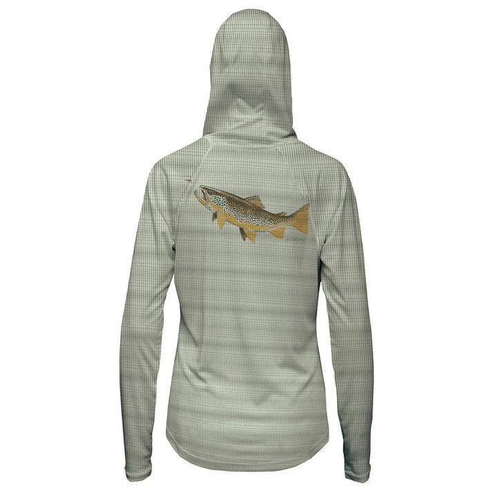 FFF Logo - RepYourWater Hungry Brown Flolite Sun Hoody - Women's