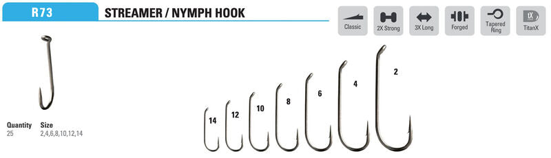 Mustad - Roar Streamer Hook R73AP