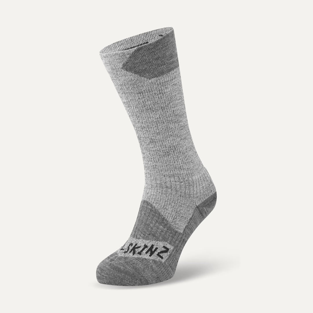 Sealskinz- Raynham Waterproof All Weather Mid-Length Sock - Grey