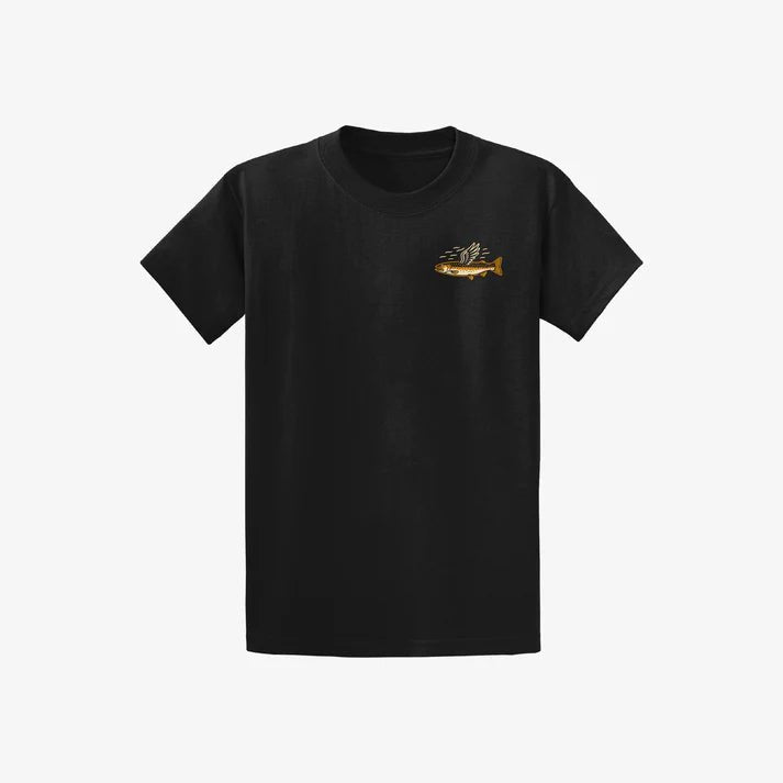 Redington Flying Fish Tee - Black - Apparel - Fly Fish Food